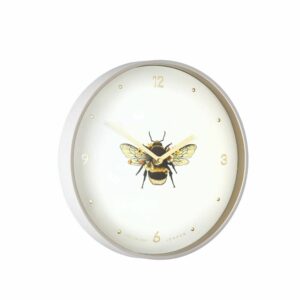 Thomas Kent 12inch Bee in bloom wall clock. Edmunds & Clarke Furniture