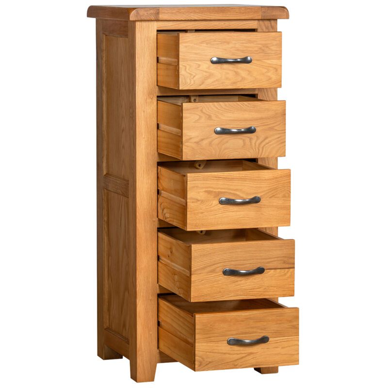 Somerset 5 drawer Wellington open drawers