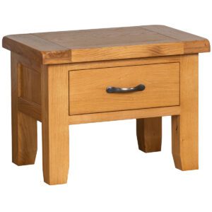 Somerset oak side table with drawer
