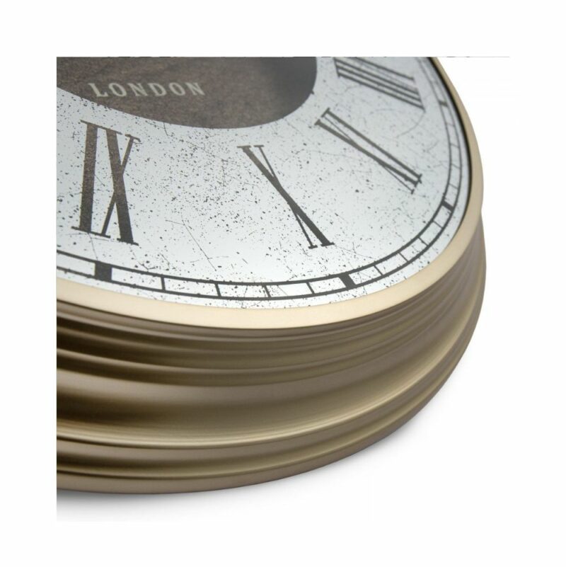 AMC20086 Thomas Kent 20inch Venetian Wall Clock Soft Gold close up of rim