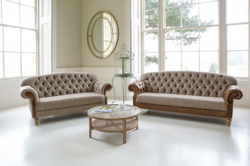 Haworth sofa room set showing 2 sizes of sofas Edmunds & Clarke Furniture